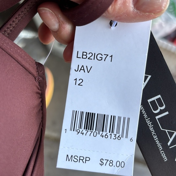 La Blanca Women's Island Goddess Over The Shoulder Wrap Bikini Swimsuit Top 12 - Picture 5 of 7